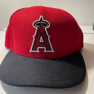 Angels Red and Black Baseball Cap